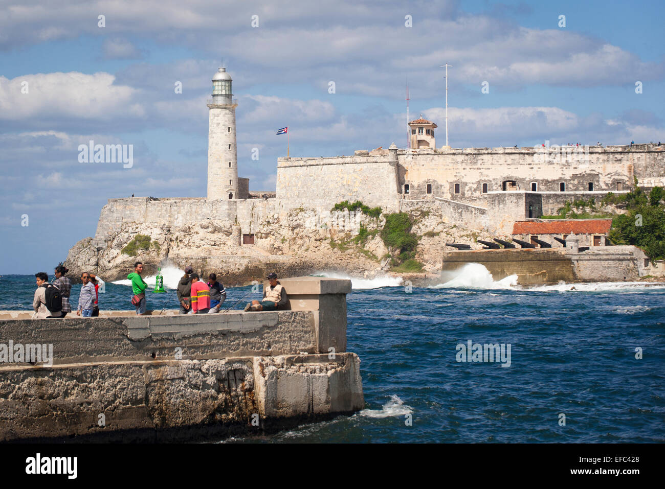 Cuba Old Havana La Habana Vieja Canal de Entrada fortress Castillo del ...