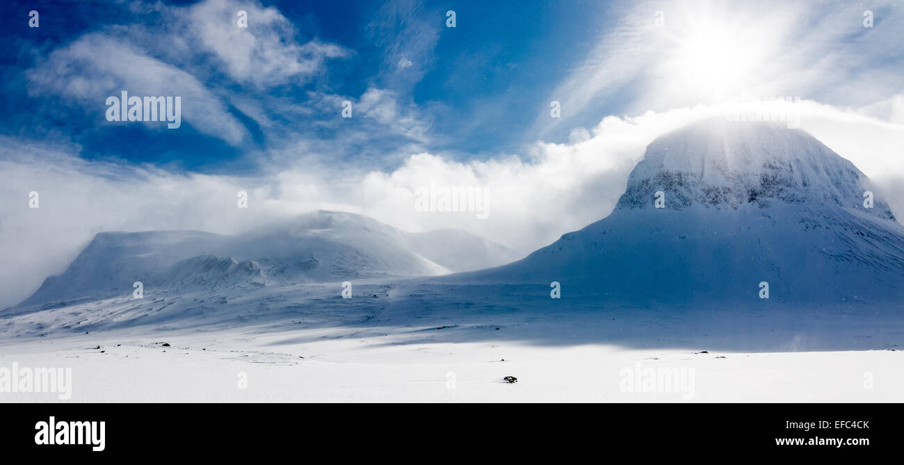 Mountains of Sarek Stock Photo