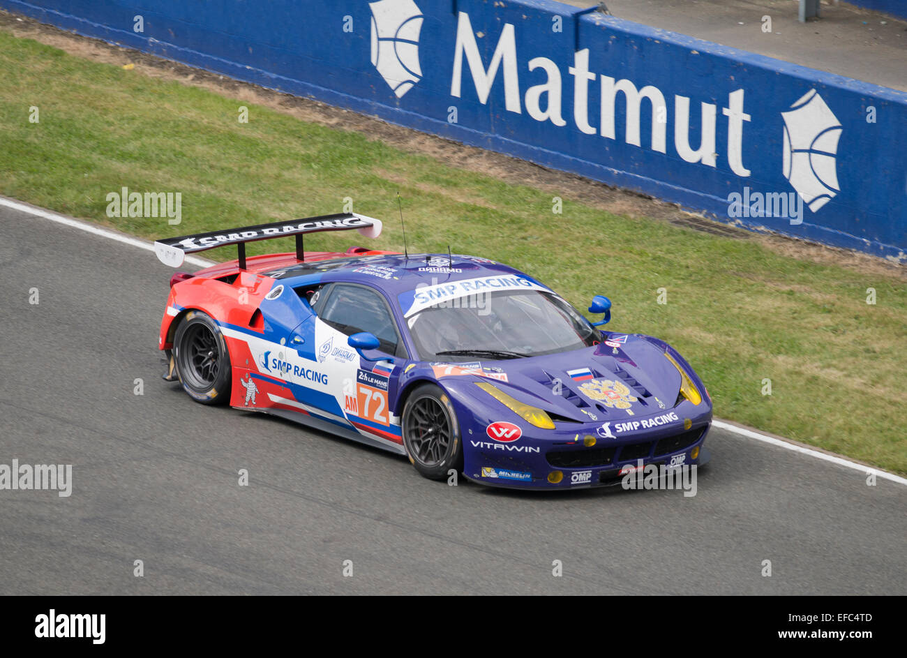 Ferrari 458 Italia At The 24 Heures Du Mans Test Day 2014 At Le Stock Photo Alamy