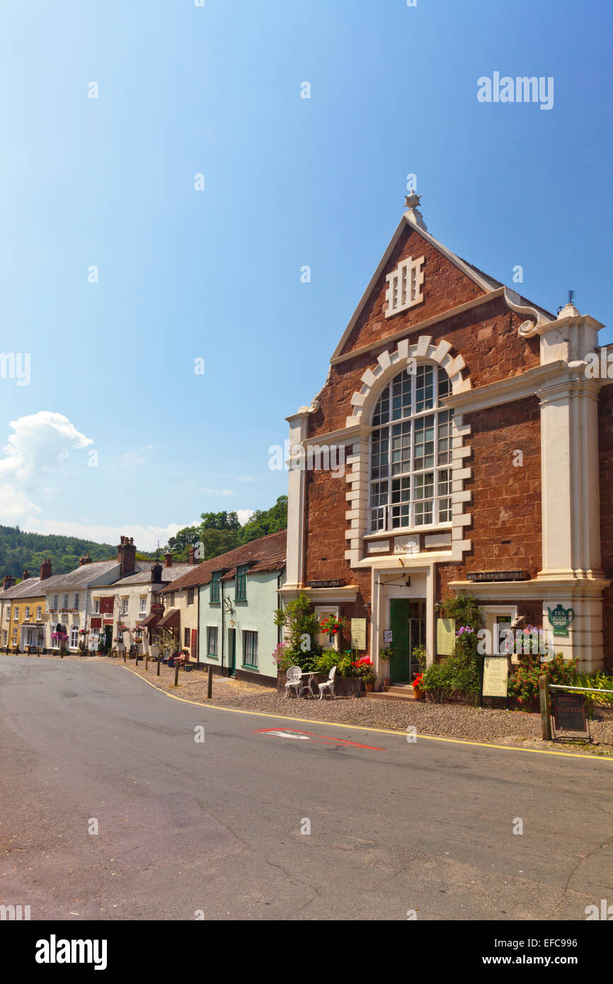 The Chapel House tea rooms and craft centre in Dunster, Somerset, England, UK Stock Photo