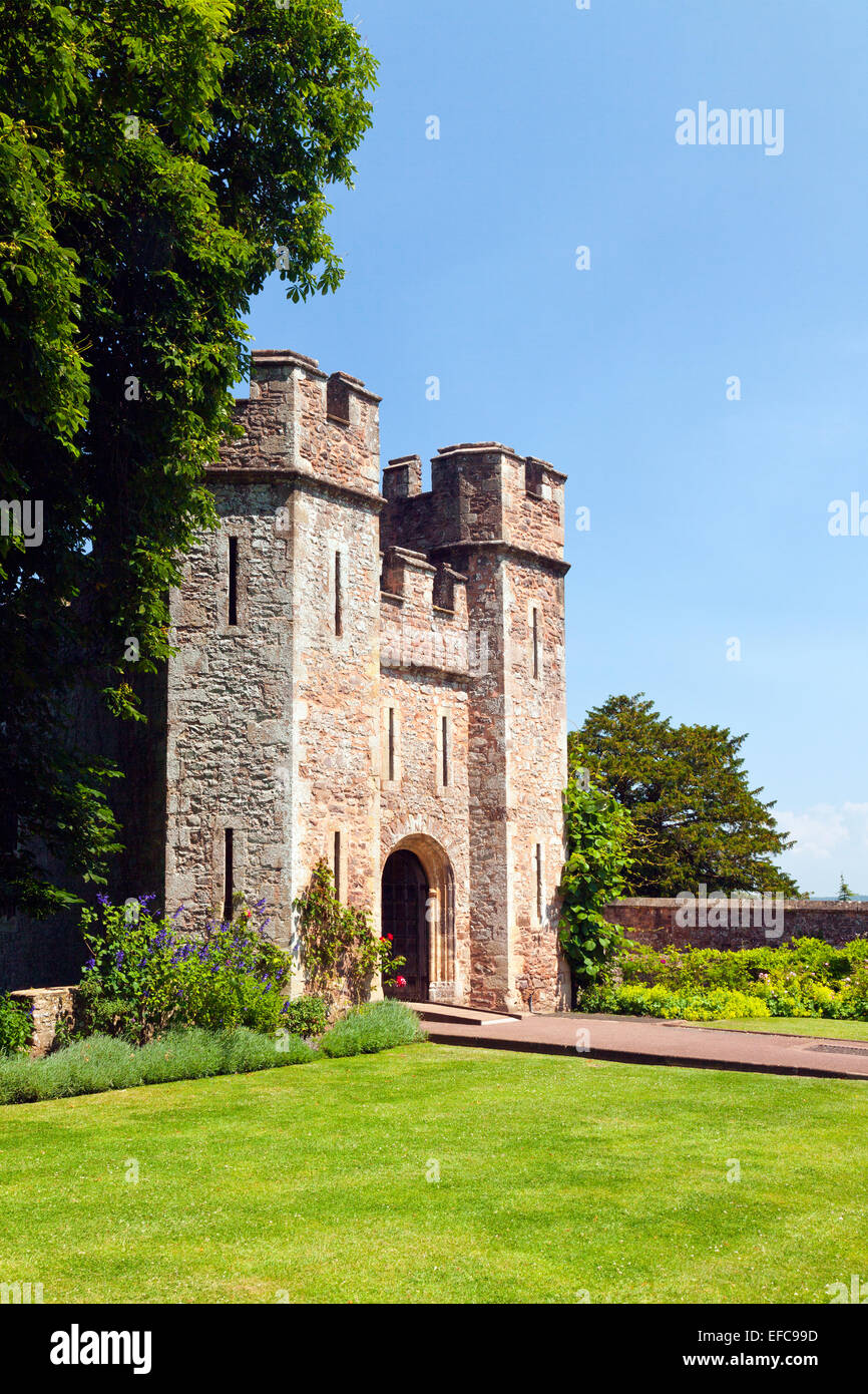 Dunster Castle Great Gatehouse, Somerset, England, UK Stock Photo