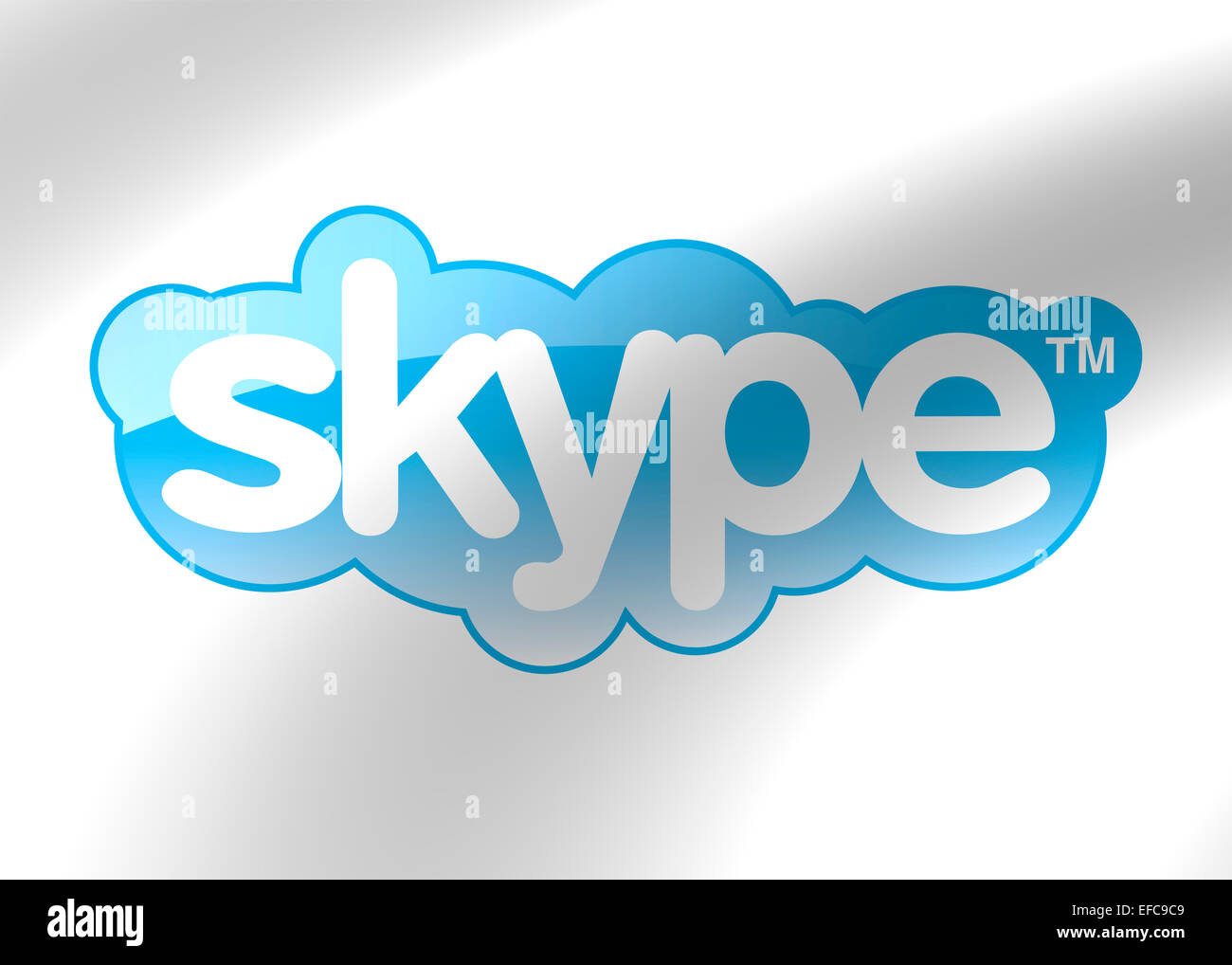 Skype logo icon symbol emblem flag Stock Photo