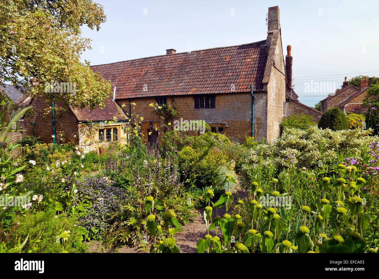 The Margery Fish Cottage Garden at East Lambrook Manor, Somerset, England, UK Stock Photo