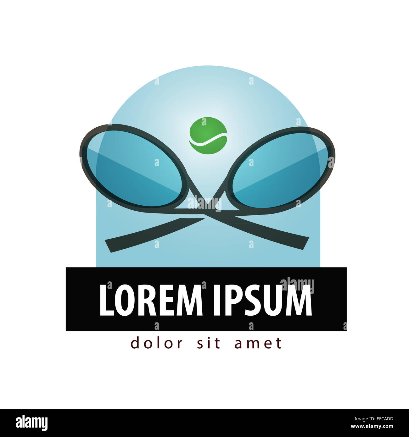 Tennis vector logo design template. tennis racquet or sports icon. Stock Photo