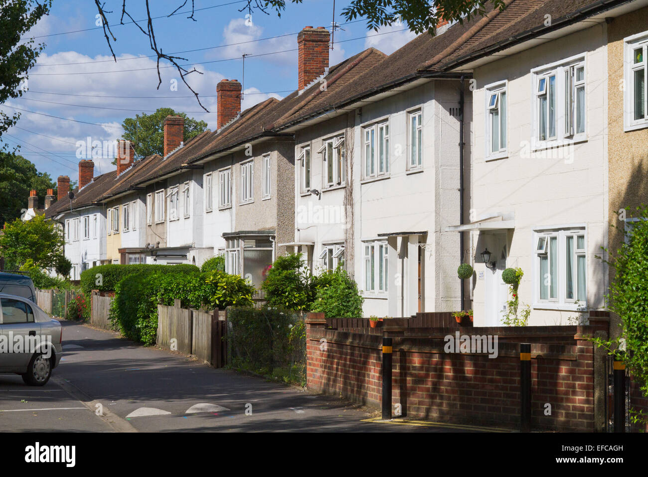 Orlit homes seen in Mitcham, Surrey Stock Photo Alamy
