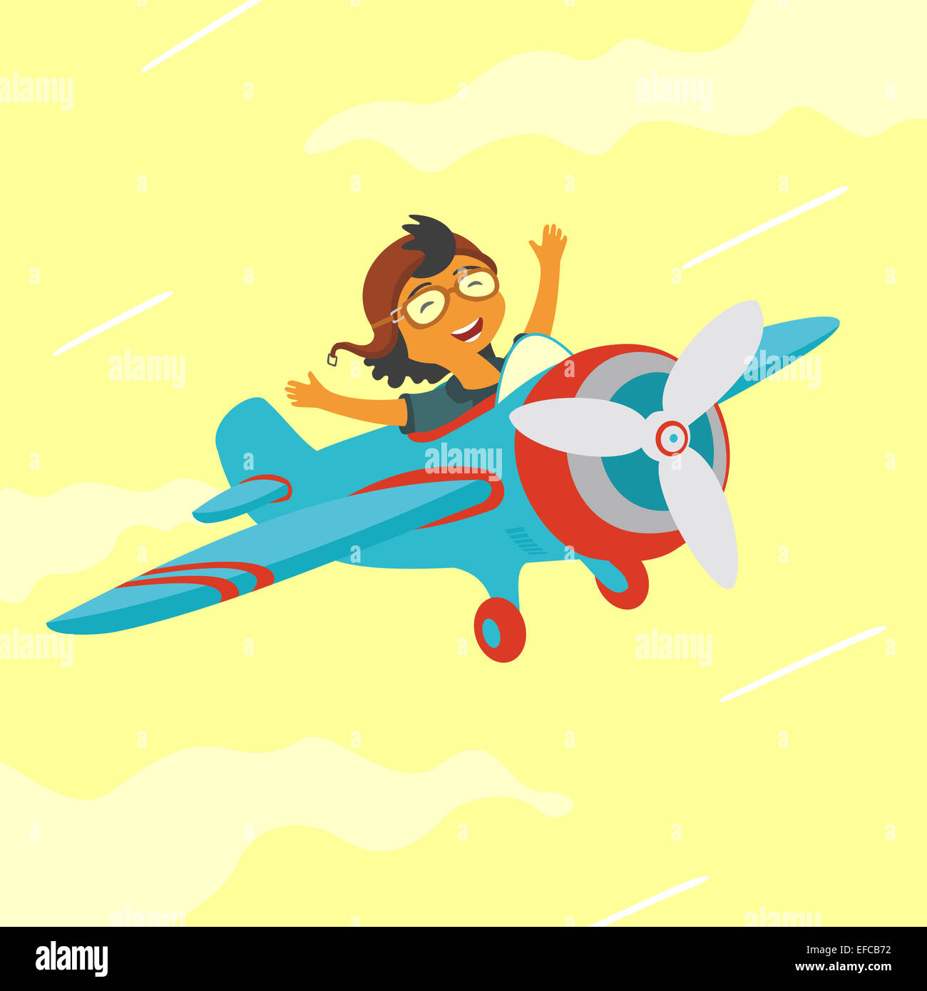 Baby Flying On a Plane Stock Photo Alamy