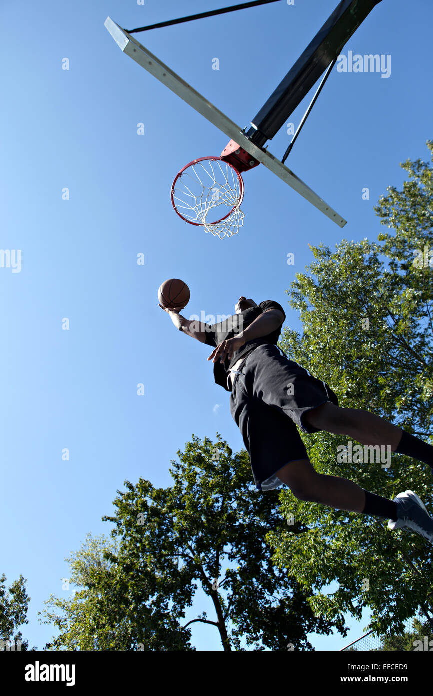 Slam Dunk Basketball Stock Photo