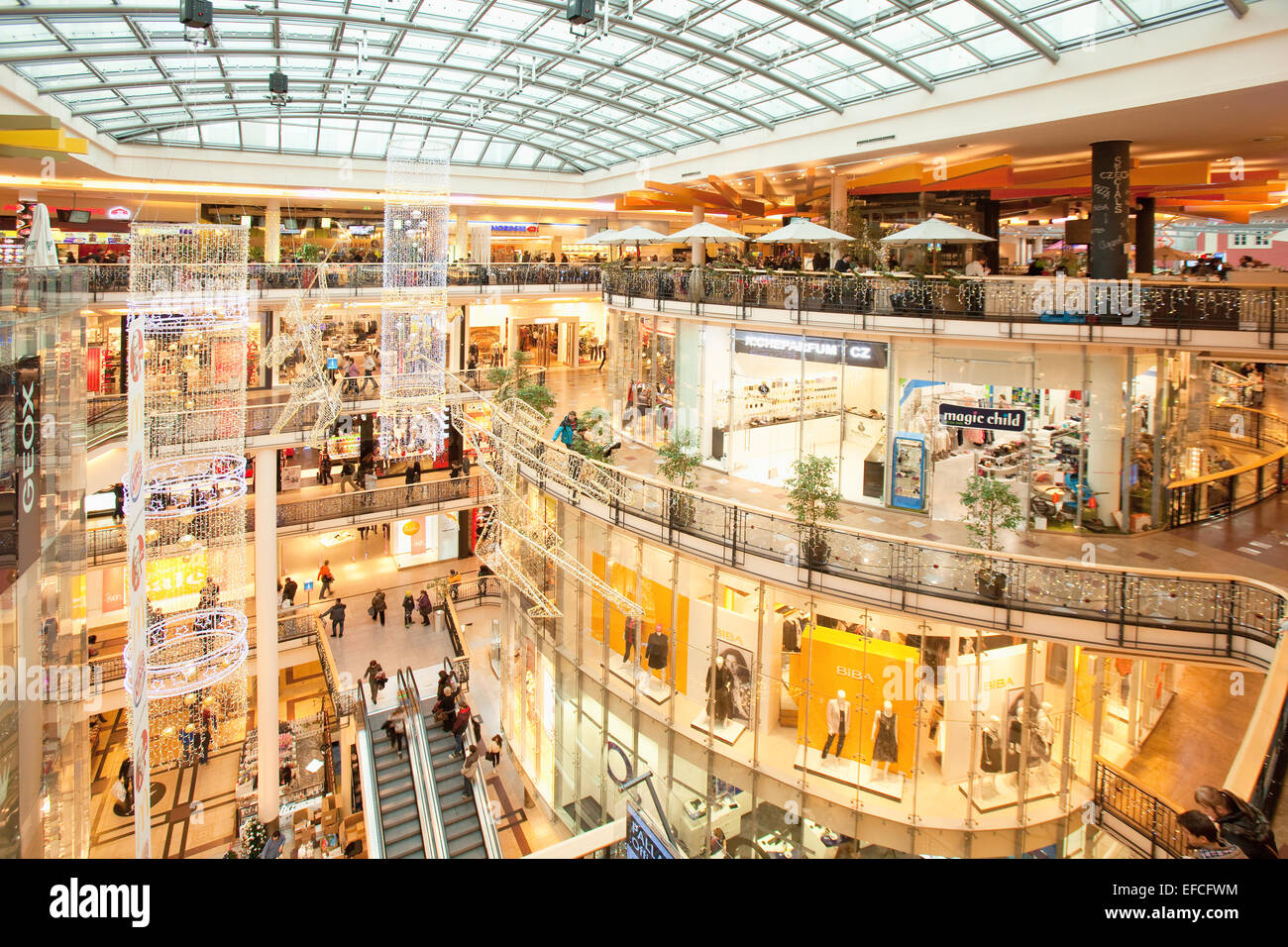 Czech Republic, Prague . Palladium shopping mall Stock Photo - Alamy