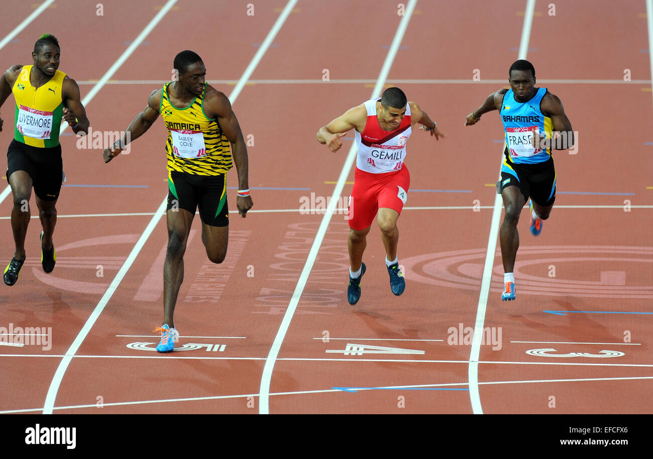 Jamaica's Kemar BaileyCole takes Commonwealth Games gold in the 100