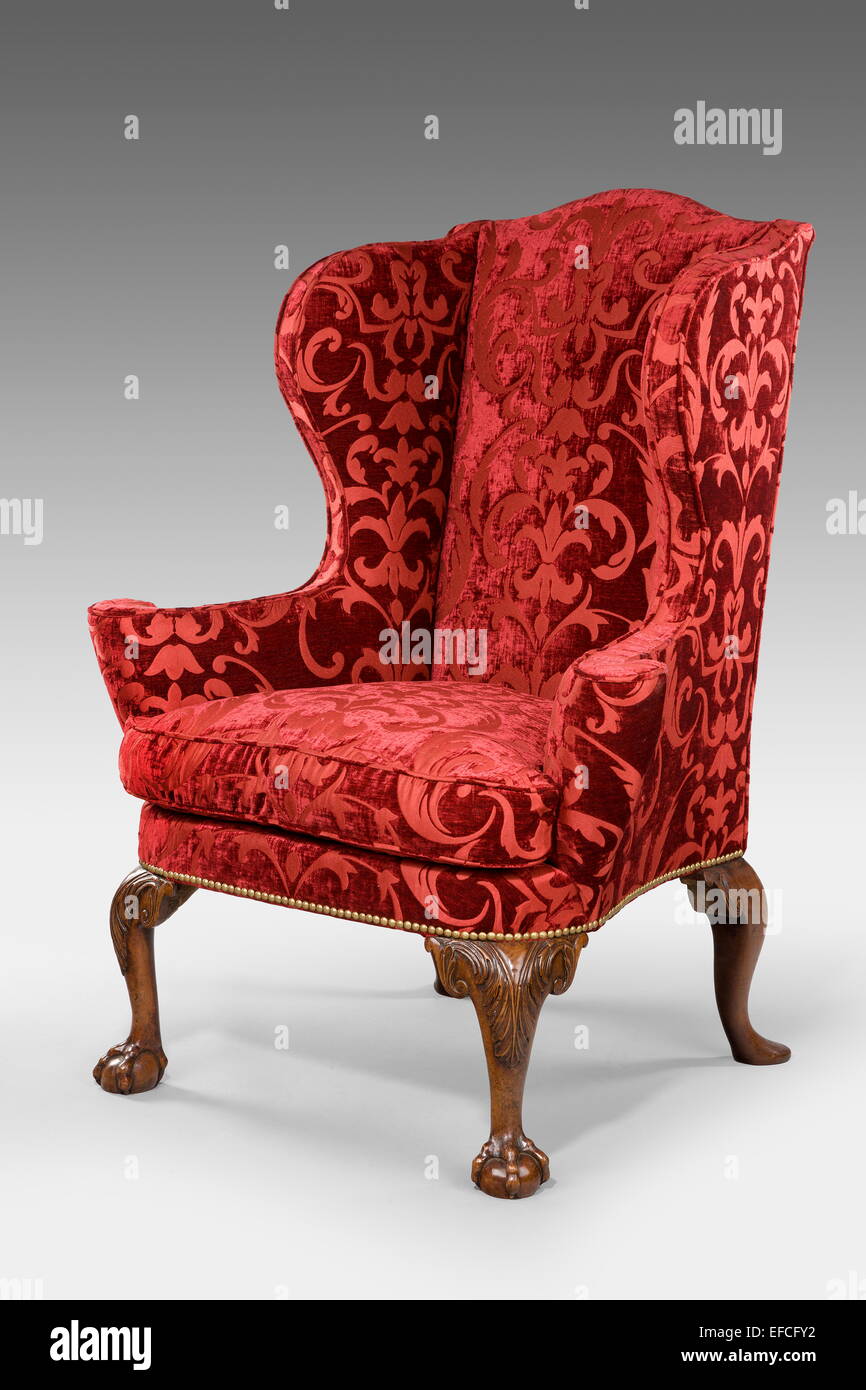 Antique wing chair hi-res stock photography and images - Alamy