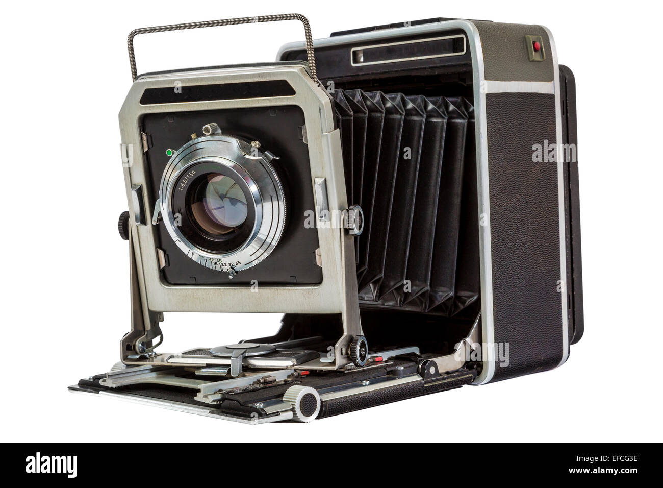 old American large format (4x5) press camera Stock Photo