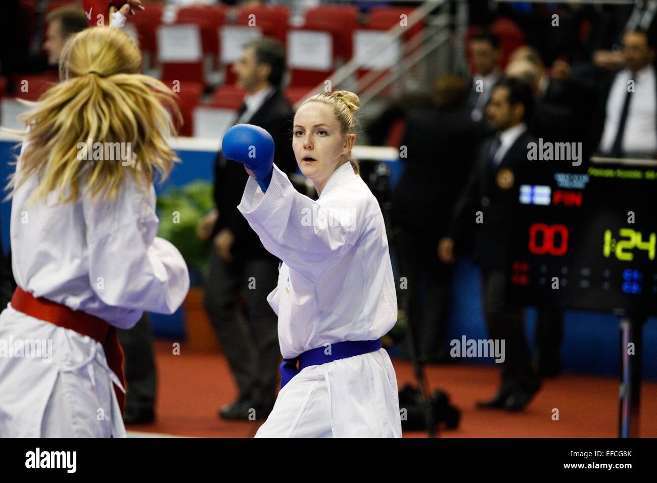 Alizee AGIER - 24.01.2015 - Open de Paris - Karate Premier League -.Photo : Johnny Fidelin/Icon Sport Stock Photo