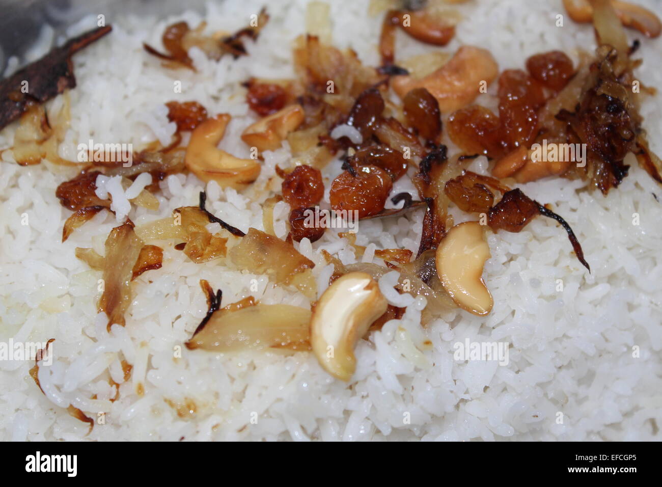 At the time of cooking, the final make over Stock Photo