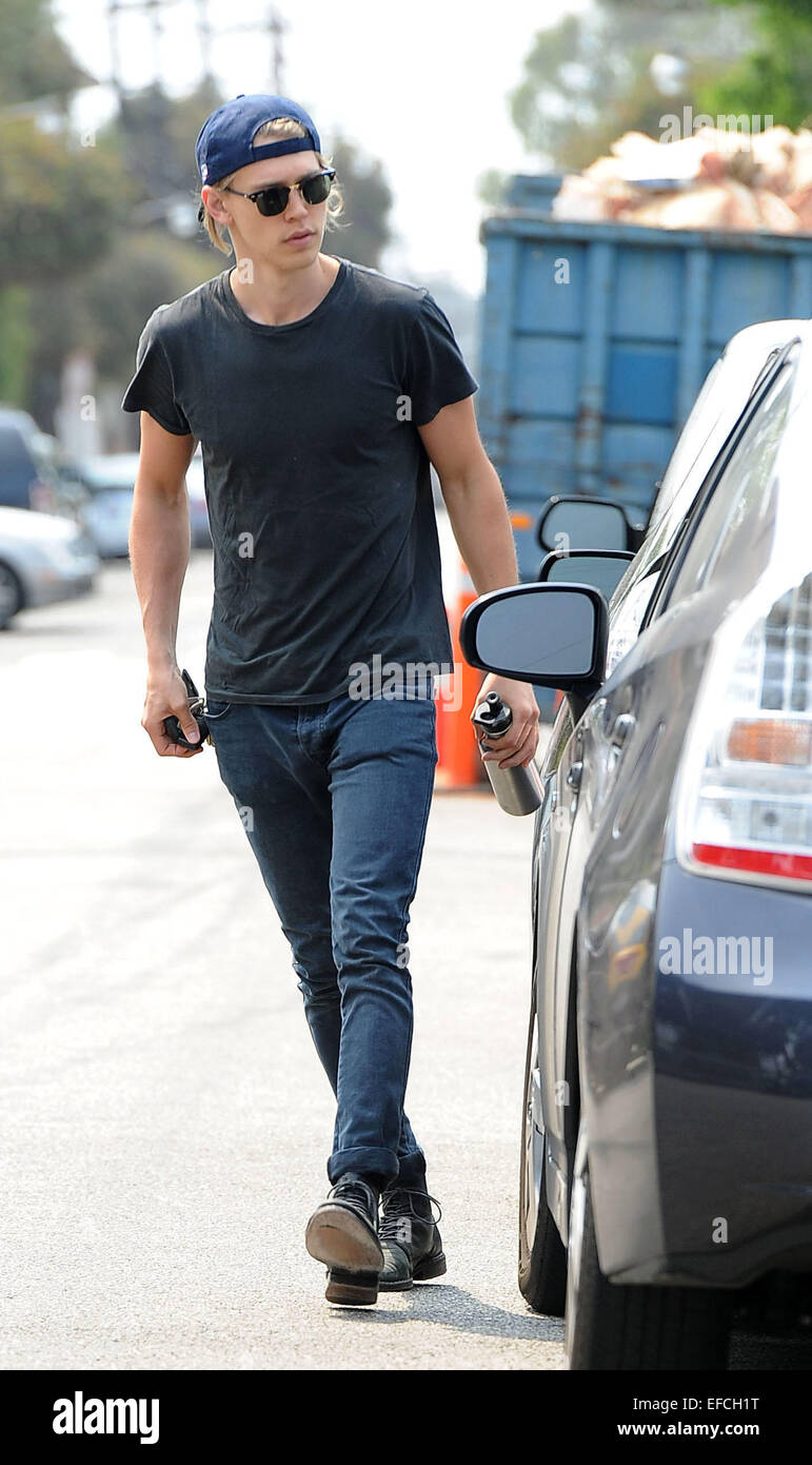 Austin Butler out and about in Santa Monica Featuring: Austin Butler ...
