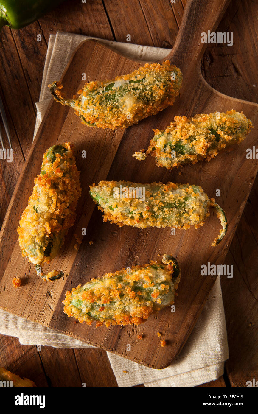 Homemade Breaded Jalapeno Poppers with Cream Cheese Stock Photo Alamy