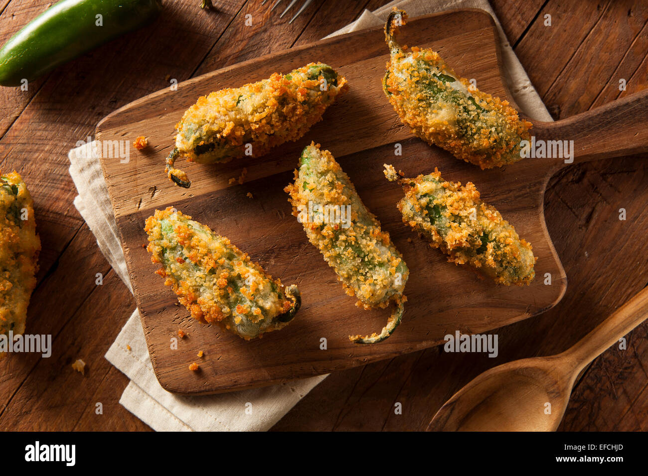 Homemade Breaded Jalapeno Poppers with Cream Cheese Stock Photo Alamy