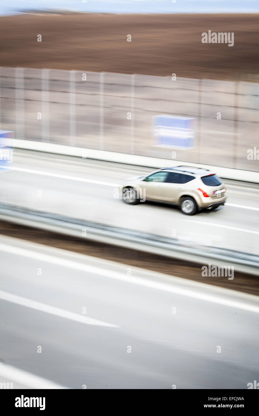 Cars on highway Stock Photo Alamy