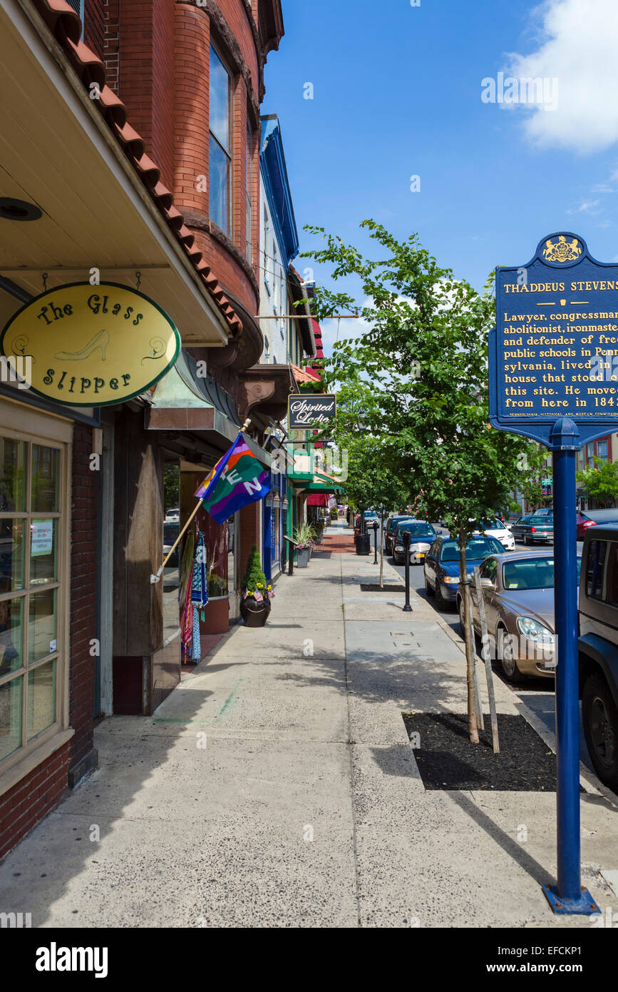 Downtown shops gettysburg hires stock photography and images Alamy