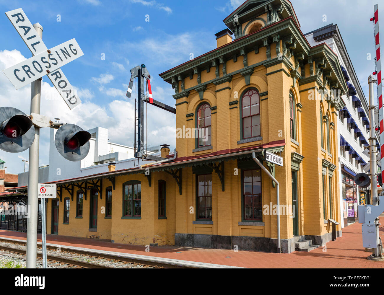 Historic Gettysburg Train Station in downtown Gettysburg, Adams County