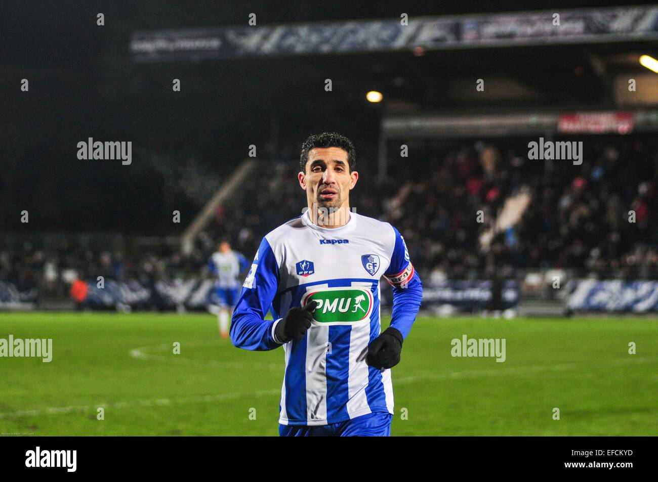 Nassim Akrour - 21.01.2015 - Boulogne/Grenoble - Coupe de France.Photo :  Philippe le Brech/Icon Sport Stock Photo - Alamy