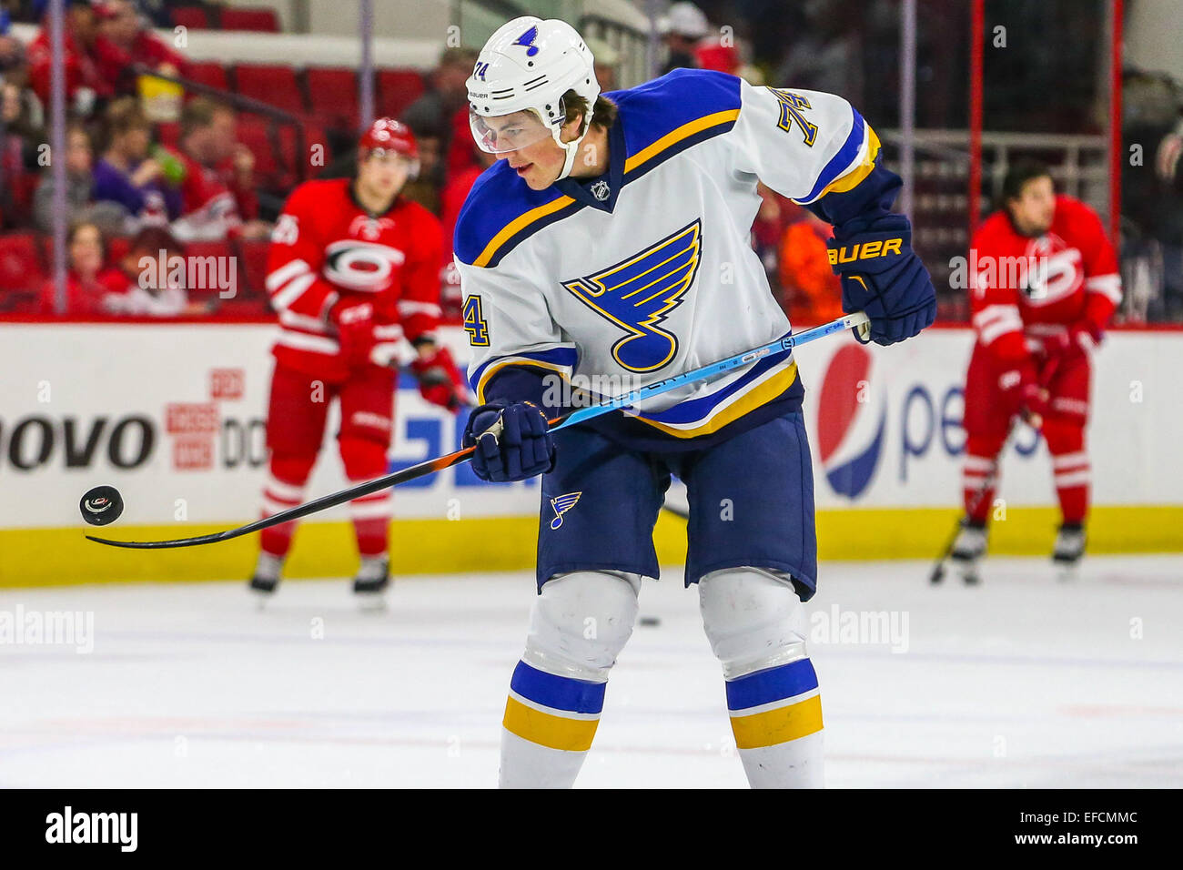 St. Louis Blues - Players wore military jerseys bearing