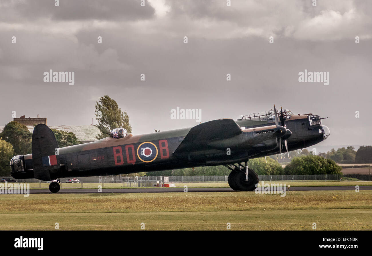 Avro Lancaster B1 second world war heavy bomber, operated by the RAF Battle of Britain Flight Stock Photo