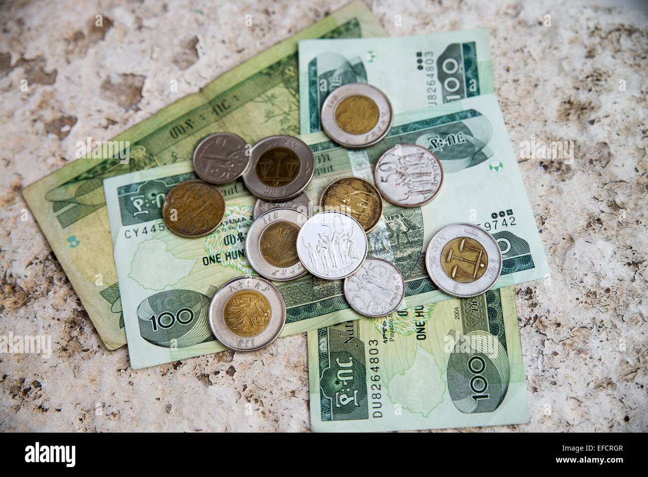 Ethiopian Birr, money, Ethiopia, East Africa Stock Photo Alamy