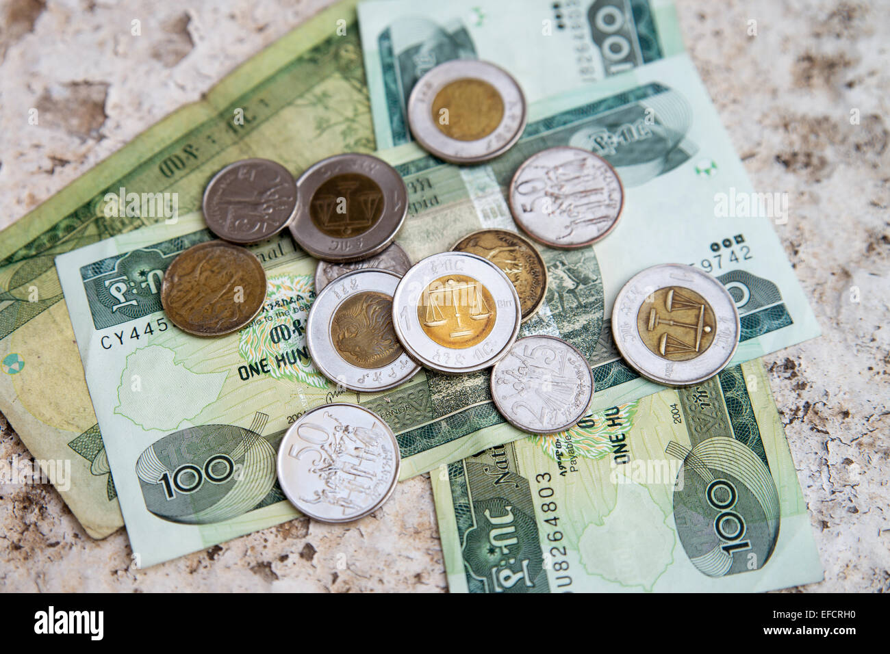 Ethiopian Birr, money, Ethiopia, East Africa Stock Photo Alamy