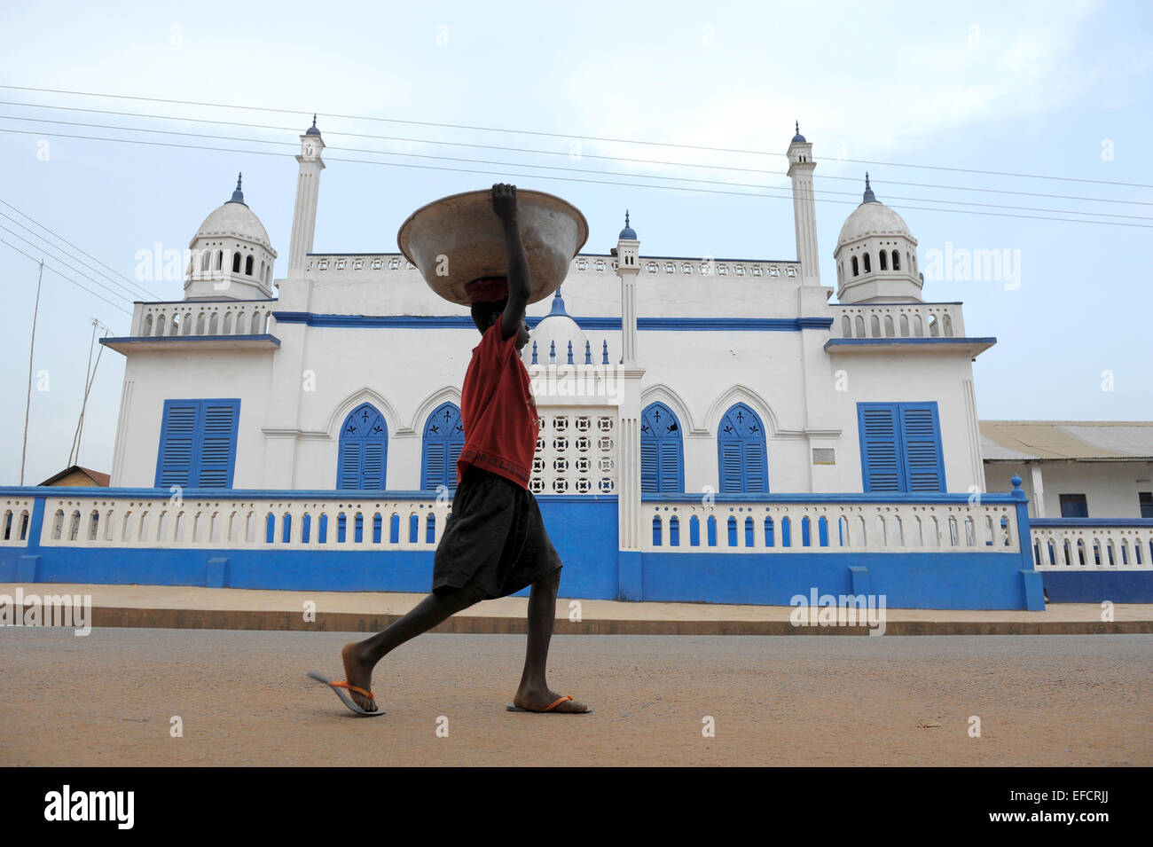 The mosque in Esiam, Ghana, West Africa. Stock Photo