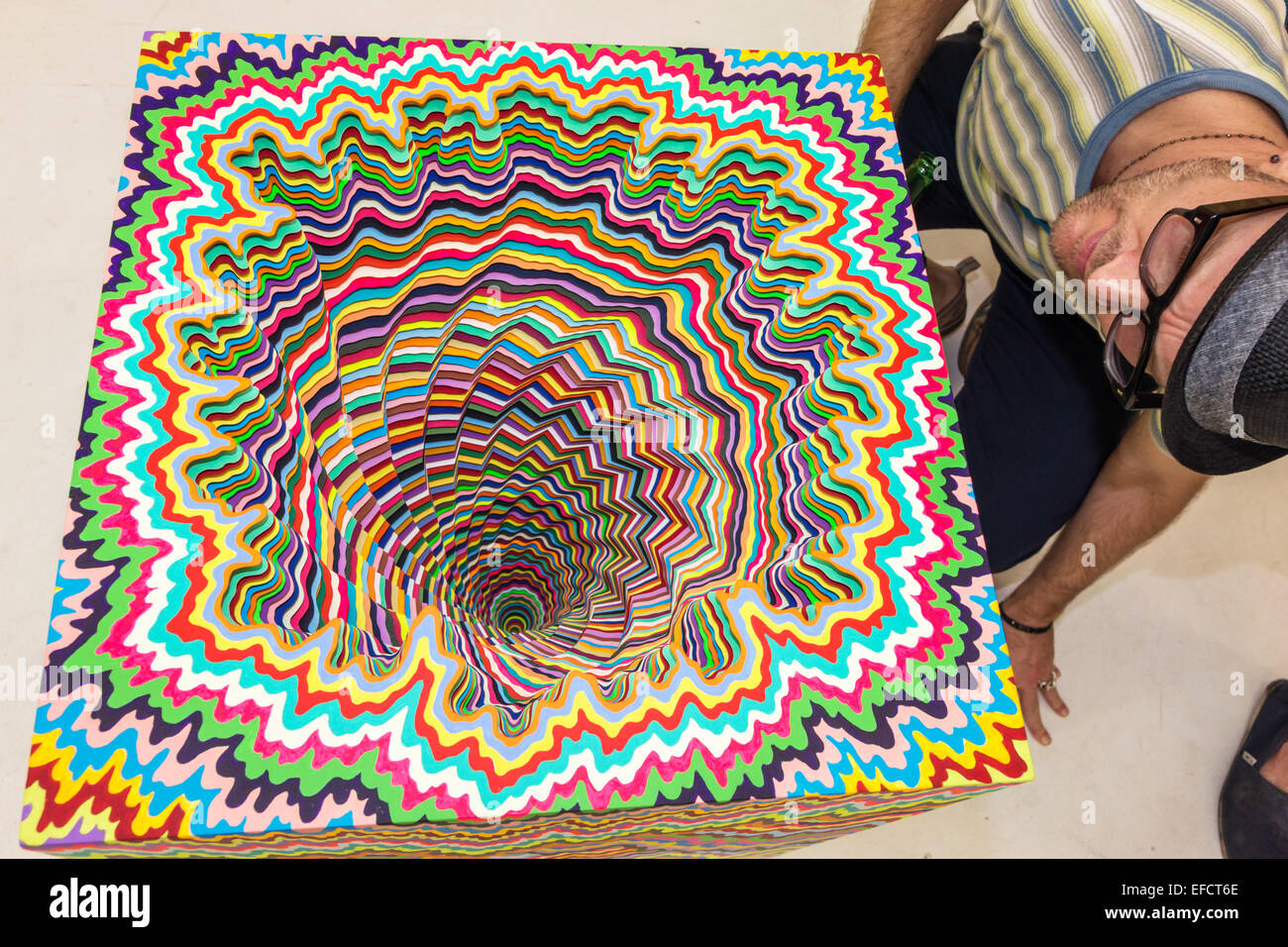 Miami Beach Florida Untitled Contemporary Art Show Art Basel Stock