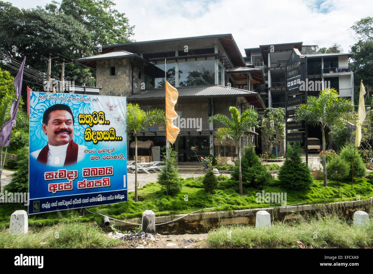 At town of Ella in Highlands of Sri Lanka. Famed for tea plantations