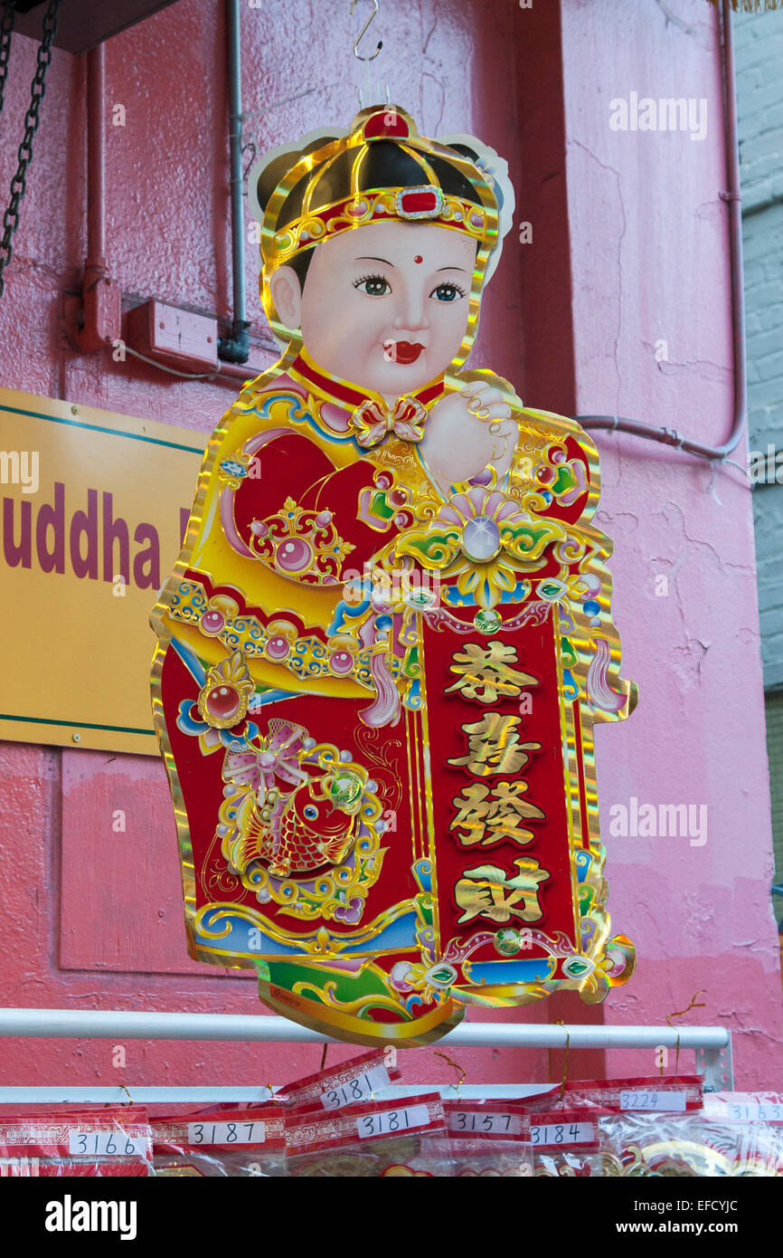 Shopping in Chinatown, San Francisco, California. Stock Photo