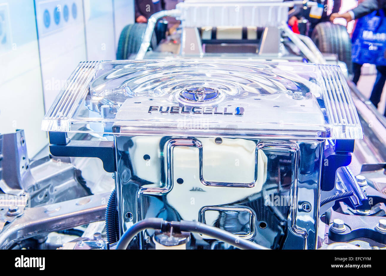 The Toyota Mirai fuelcell car at the CES Show in Las Vegas Stock Photo ...