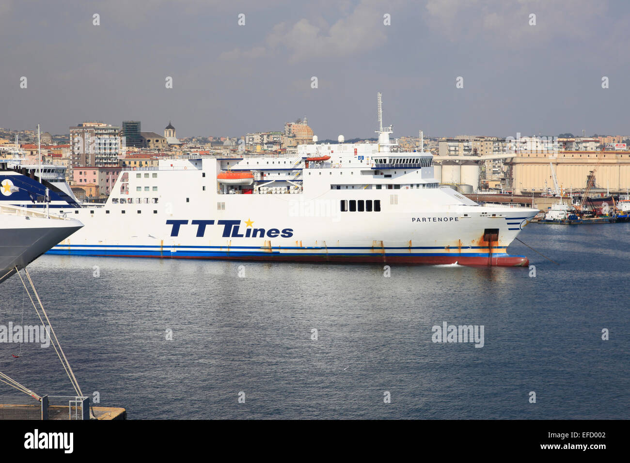 RoRo ferry Partenope Stock Photo