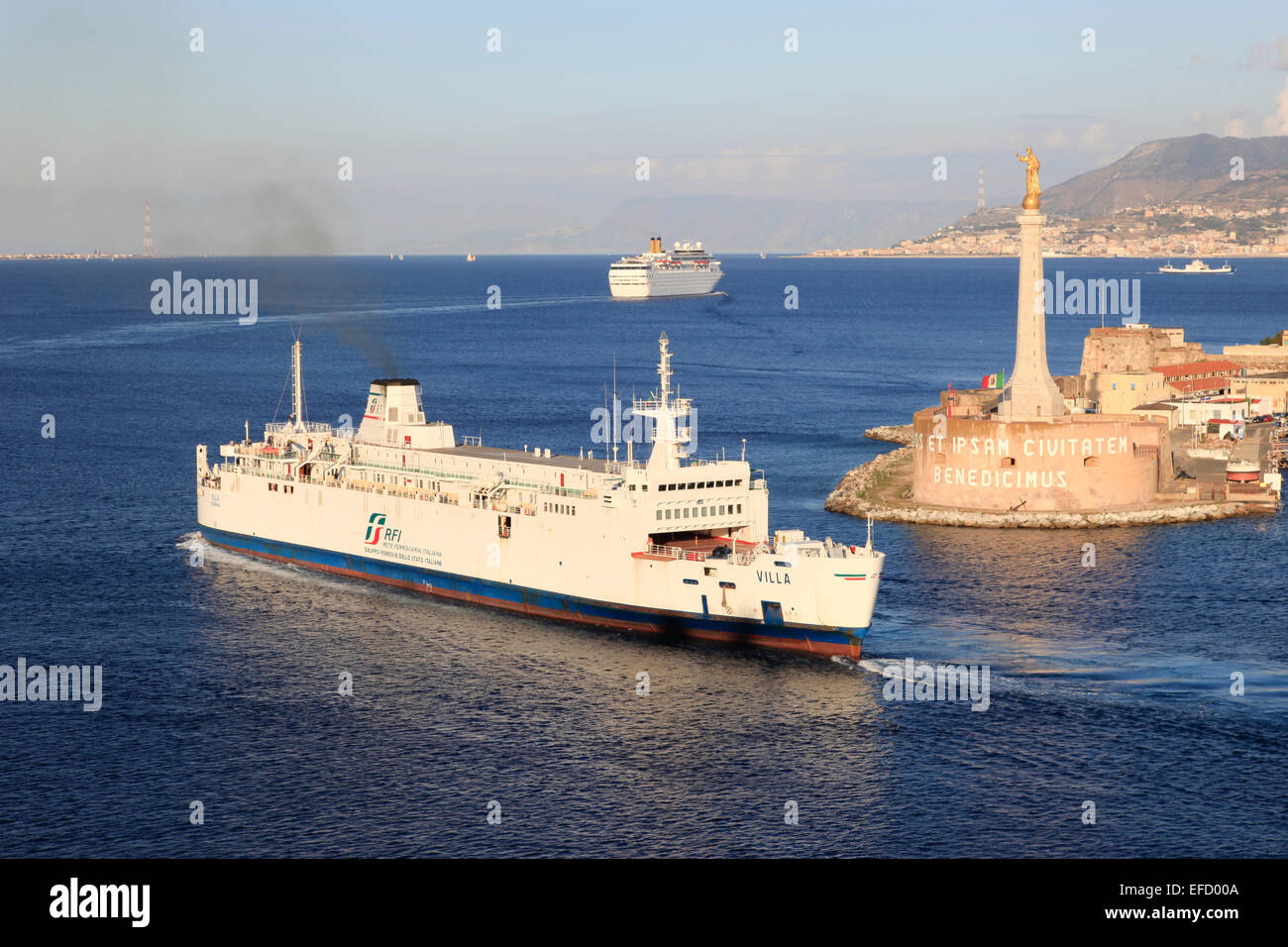 RoRo ferry 'Villa' Stock Photo