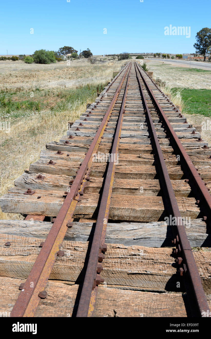 Old Ghan Railway line, Peterborough, South Australia Stock Photo Alamy