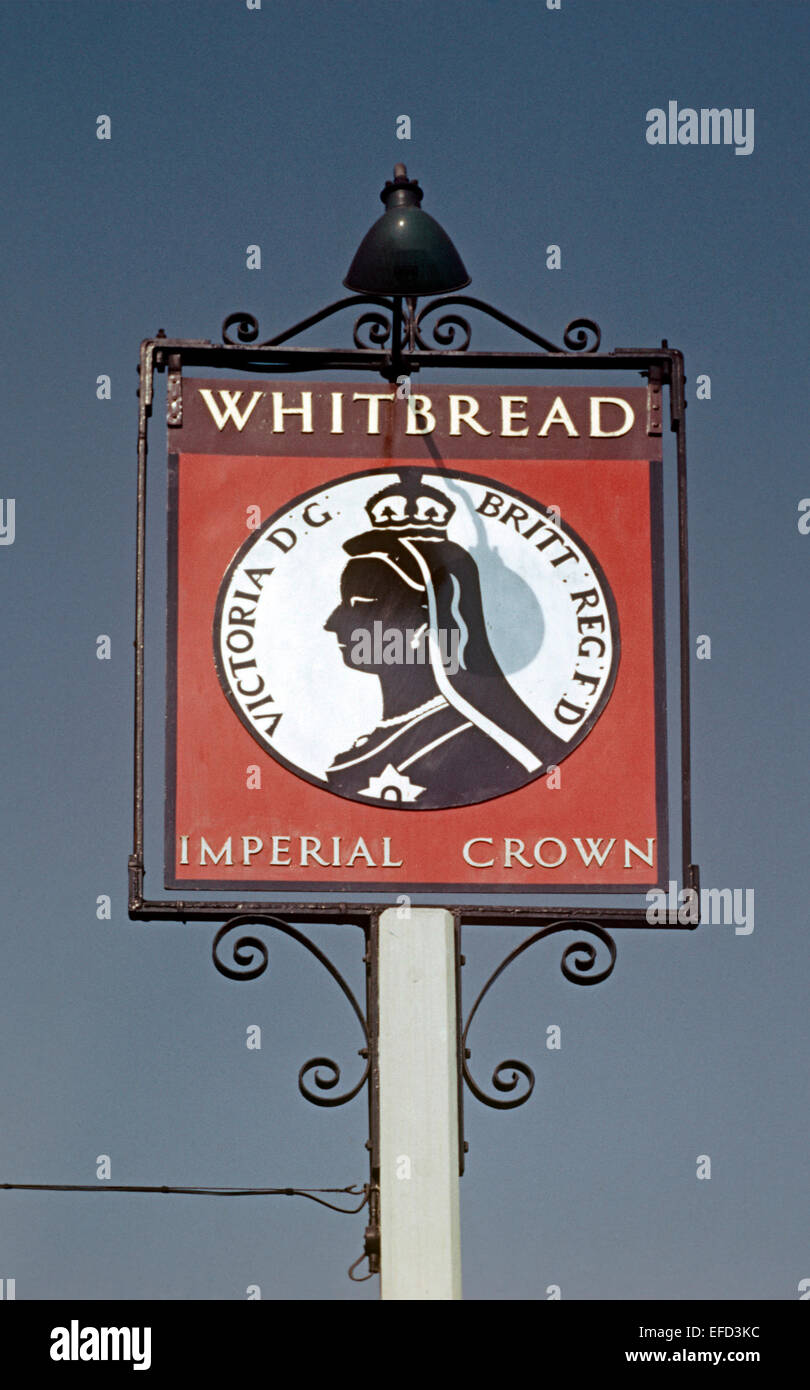 Old Pub Signs, Imperial Crown, Penge, Kent, Britain Stock Photo