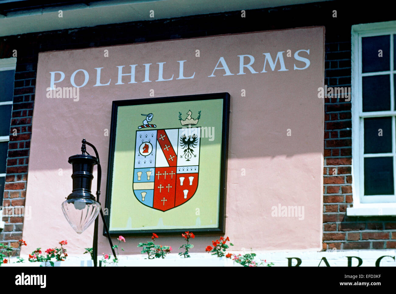 Old Pub Signs, The Polhill Arms, Halstead, Kent, Britain Stock Photo