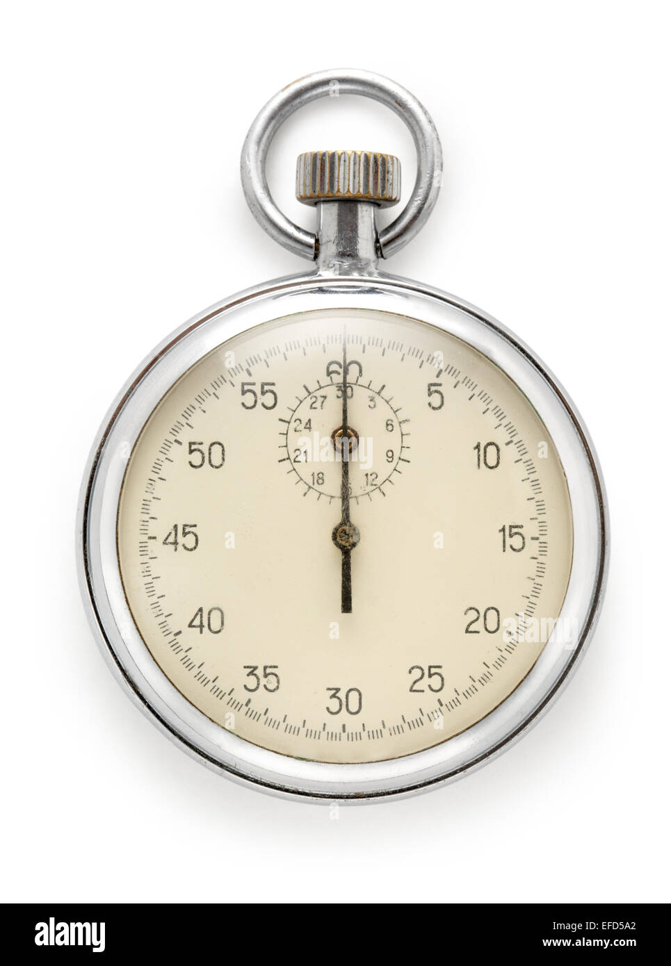 Stopwatch on the white background in closeup Stock Photo - Alamy