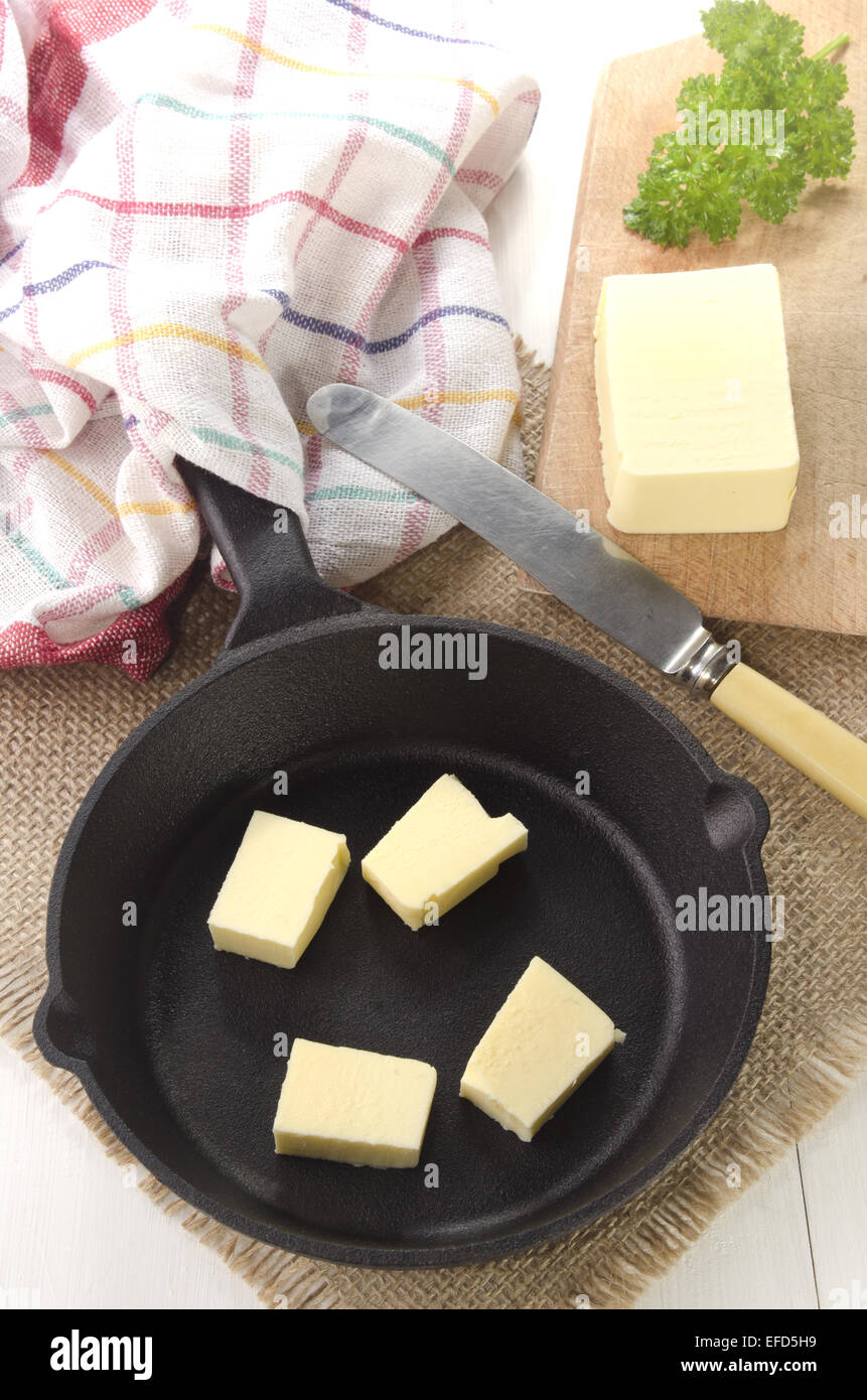 Cold butter cubes hi-res stock photography and images - Alamy