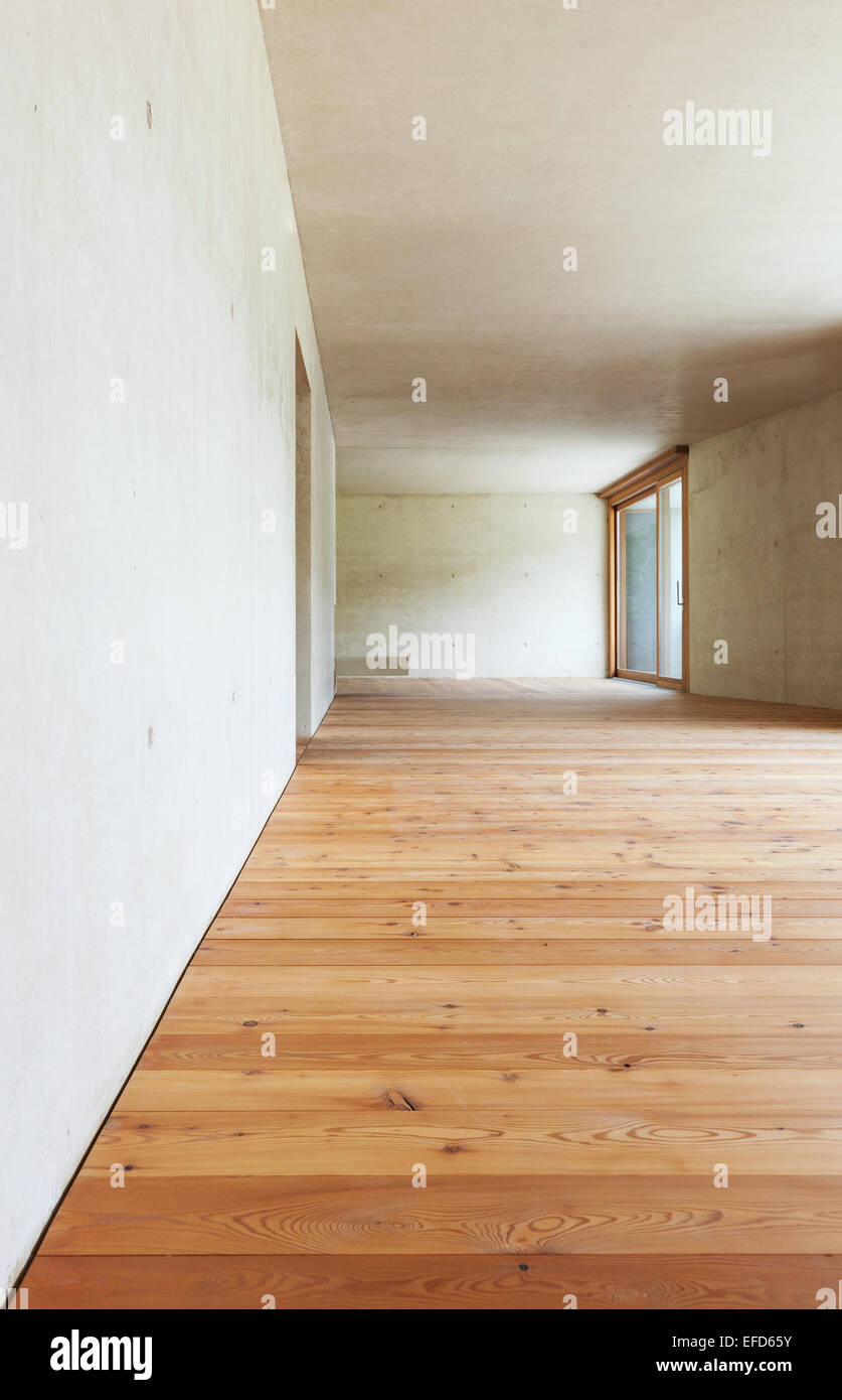Wood floor concrete walls hi-res stock photography and images - Alamy