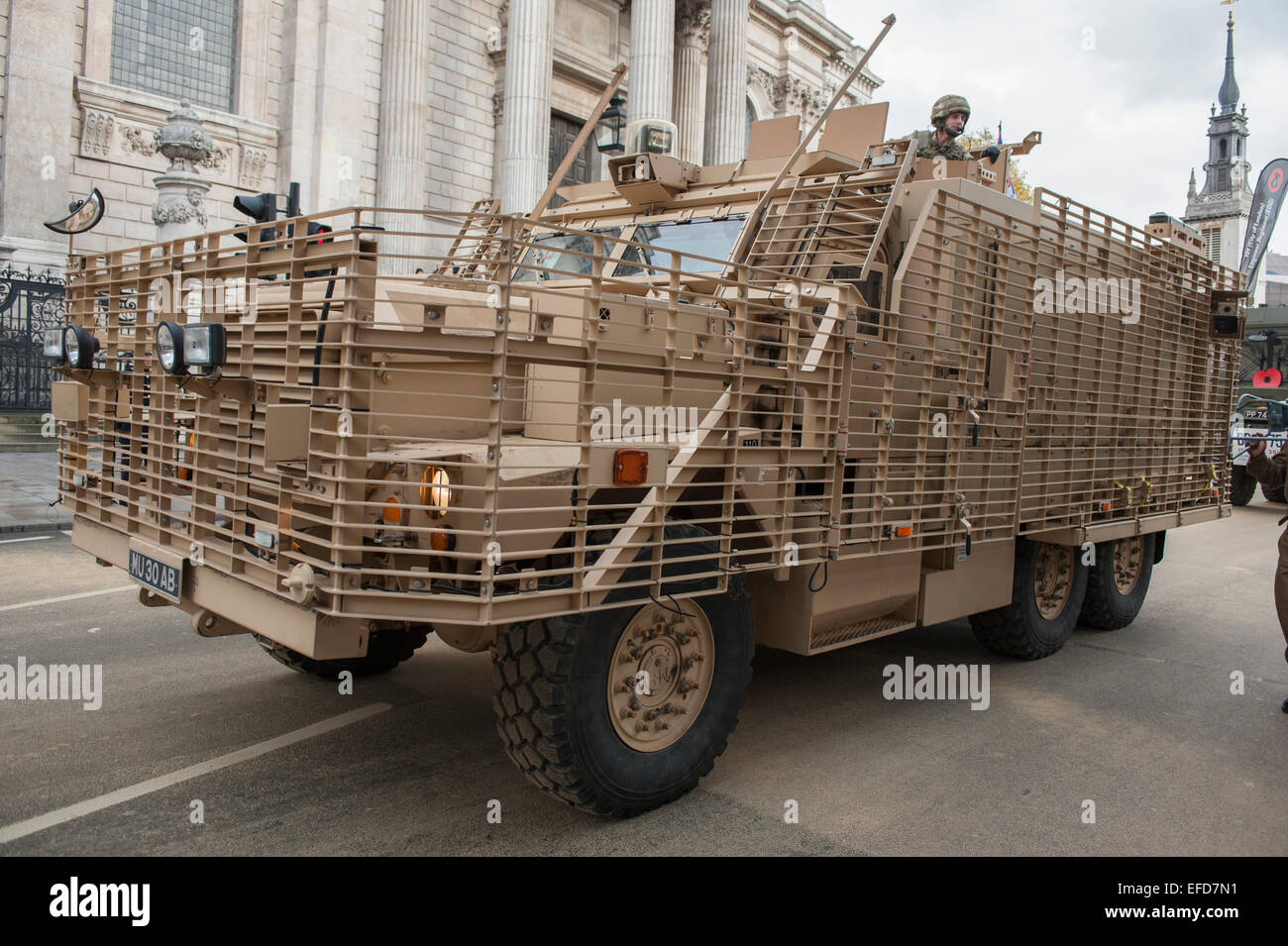 British Army Mastiff 3 Armoured Vehicle in The Lord Mayors Show Stock ...