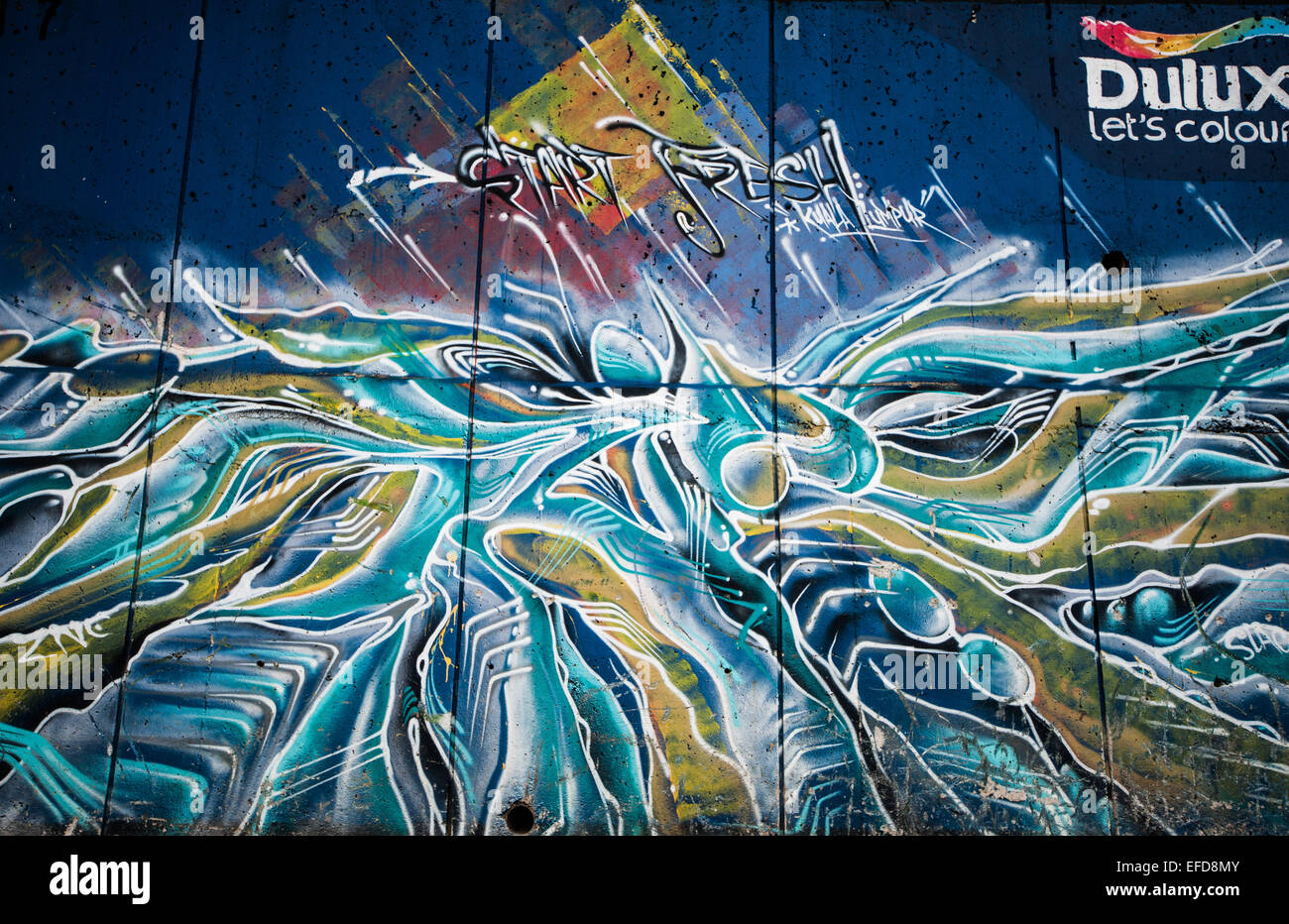 Street Art / Graffiti at Sungai Klang art gallery for public, along the