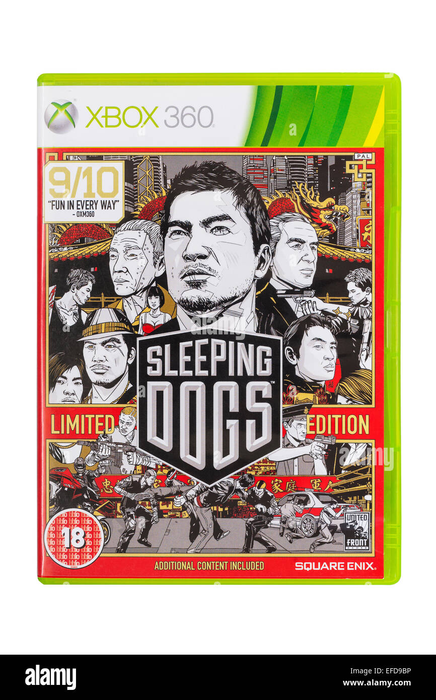 The Microsoft XBOX 360 Sleeping Dogs game on a white background Stock Photo  - Alamy