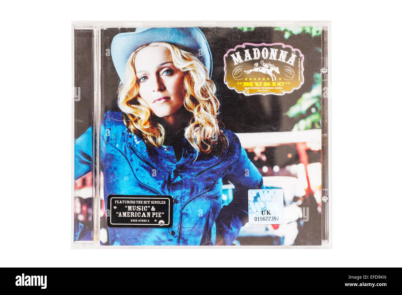 The Madonna Music CD on a white background Stock Photo