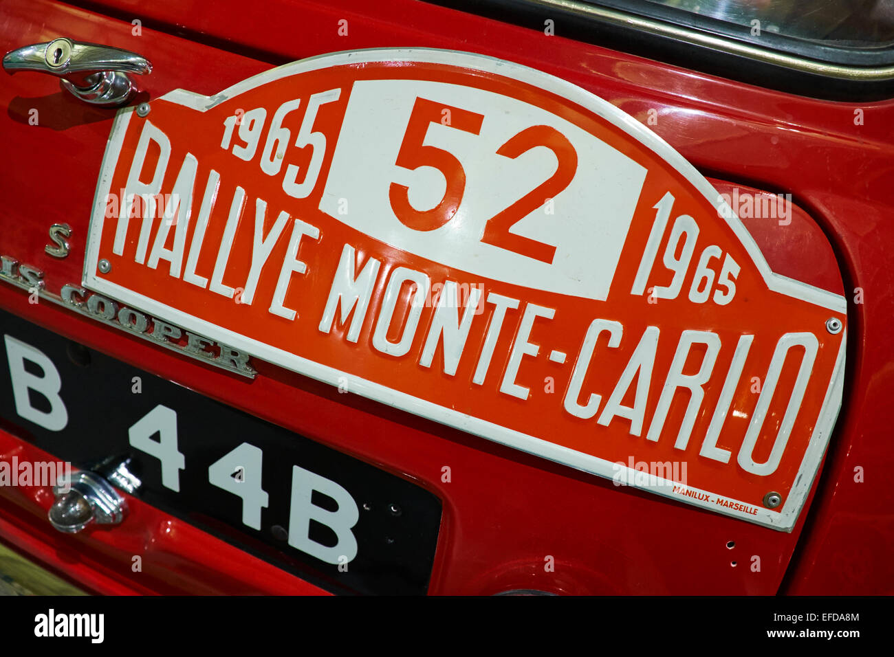 1964 Morris Mini Cooper S Which Won The 1965 Monte Carlo Rally Heritage Motor Centre Gaydon Warwickshire UK Stock Photo