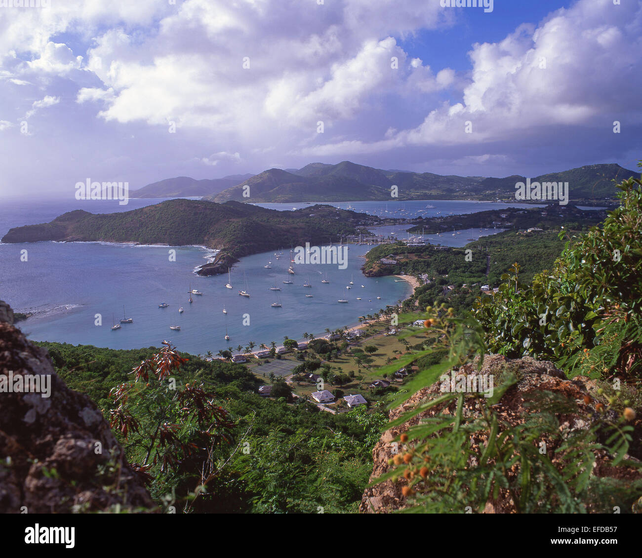 English Harbour from Shirley Heights, Nelson's Dockyard National Park, Saint Paul Parish English Harbour from Shirley Heights, Nelson's Dockyard National Park, Saint Paul Parish