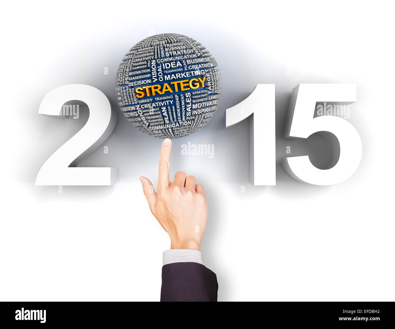 Setting your 2015 business strategy Stock Photo