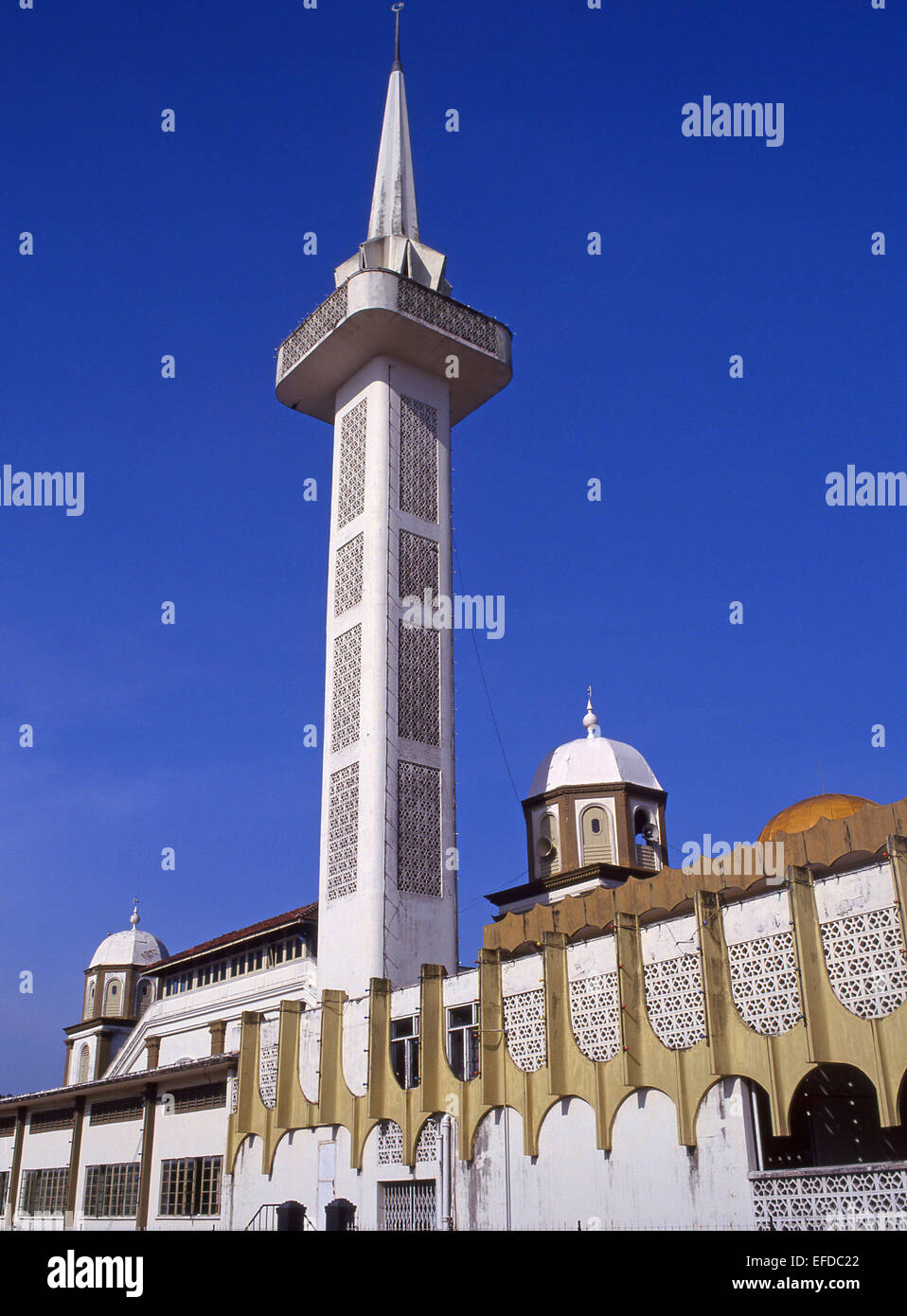 Mosque minaret, Kota Kinabalu, Sabah State, Borneo, Malaysia Stock Photo