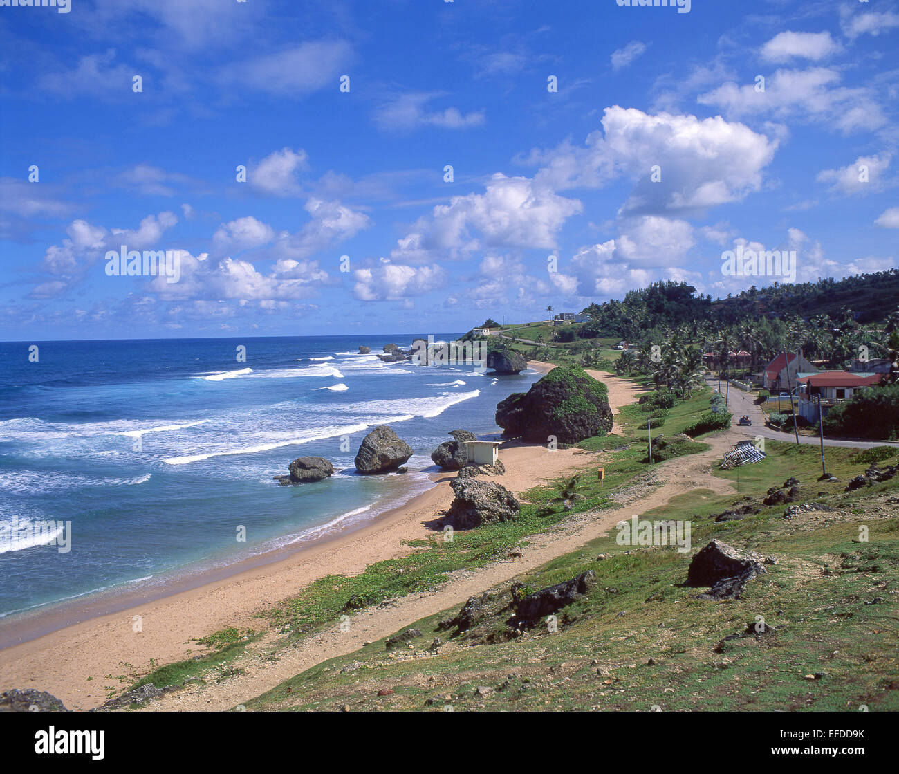 Rugged east coast, Bathsheba, The Parish of Saint Joseph, Barbados, Lesser Antilles, Caribbean Stock Photo